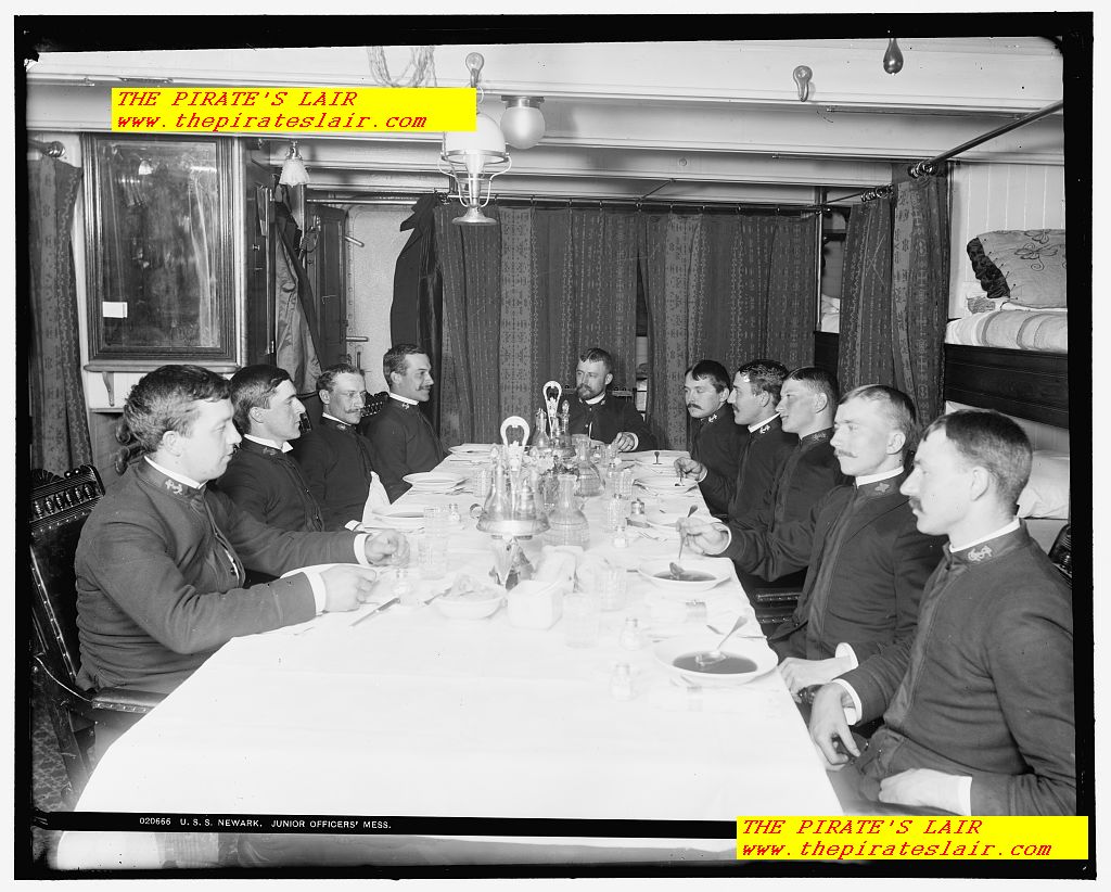 1896-1901 USS Newark Junior Officers Wardroom and Mess - #025