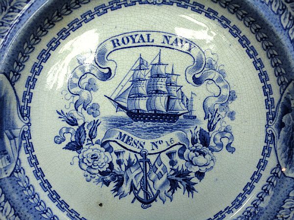 british royal navy mess plate no 16
