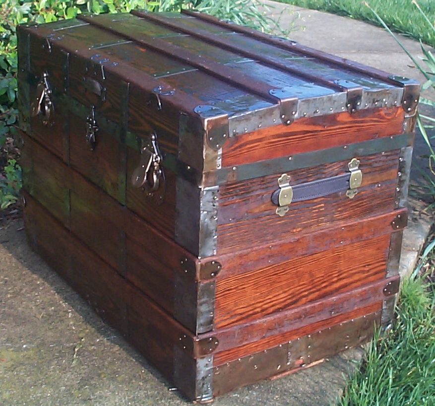 642 Restored Antique Trunks For Sale flat Top Available 540 659 6209