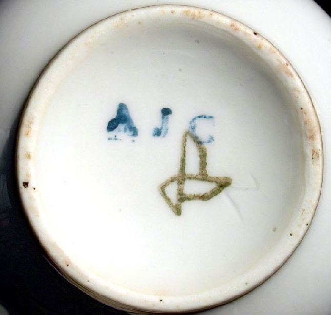 spanish navy officer's wardroom china coffee cup bottom mark 