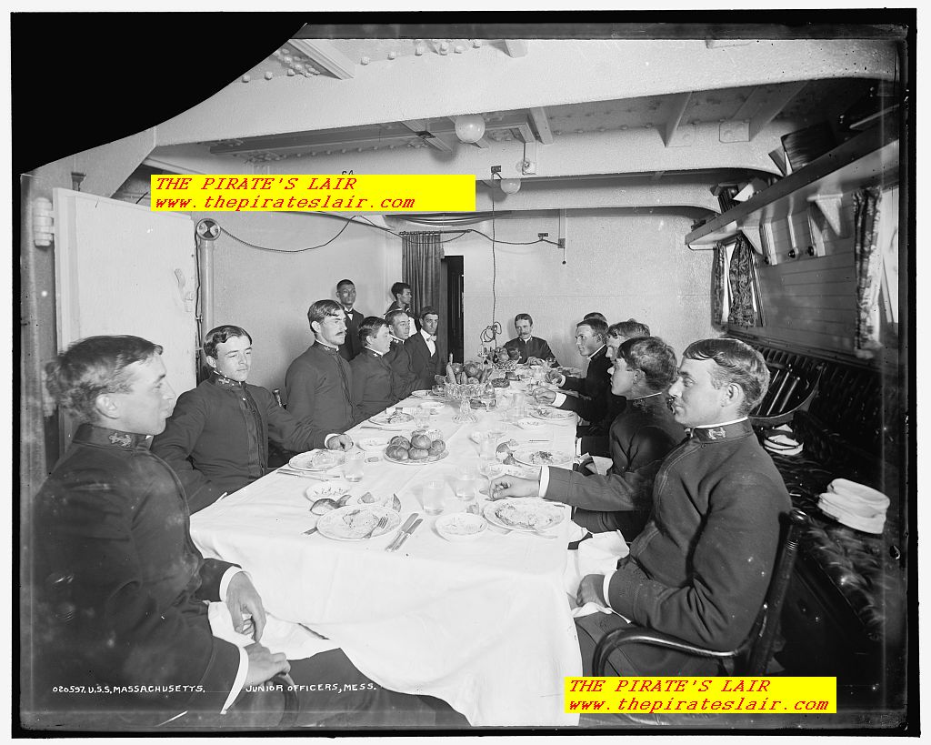 1896-1901 USS Massachusetts Junior Officers Mess - #022
