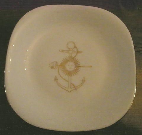 argentinian navy pin dish with blue anchor topmark 