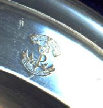 argentinian navy silverplated dish insignia 