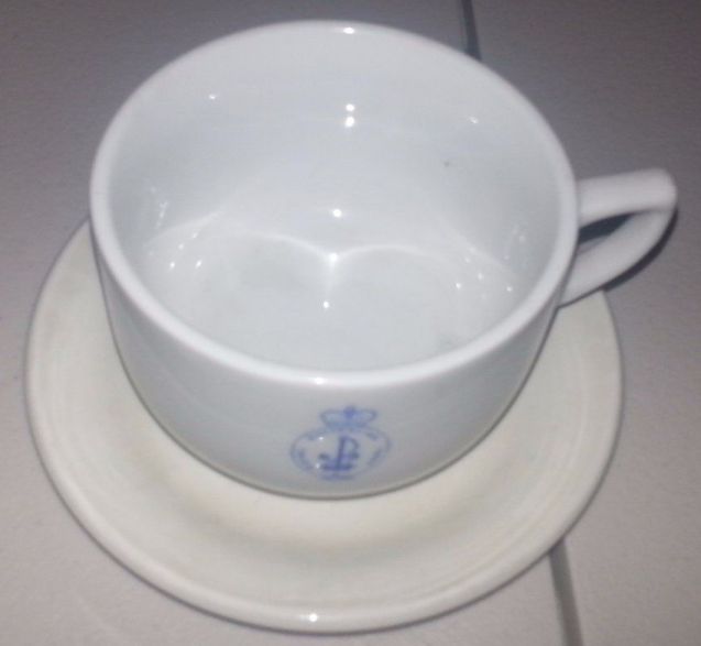 royal australian navy ran coffee cup and saucer