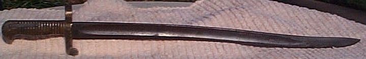 civil war zouave saber bayonet yataghan style