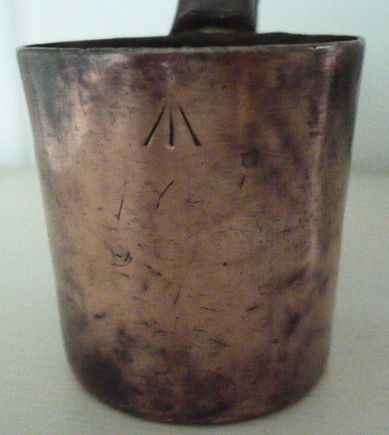 royal navy 1/2 gill copper measure for rum and grog