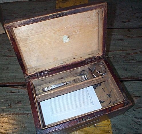 british royal navy standard issue WWI-WWII regulation ditty box