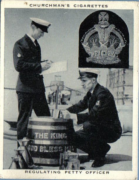 british royal navy dispensing the grog note all copper pitchers