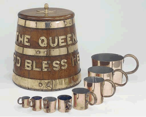 royal navy grog or rum cups