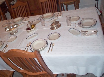 formal naval table setting 