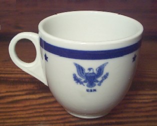 Limited production - possibly a return to the pre-WWII china selection of one anchor and one eagle topmark