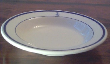 us navy soup bowl, anchor