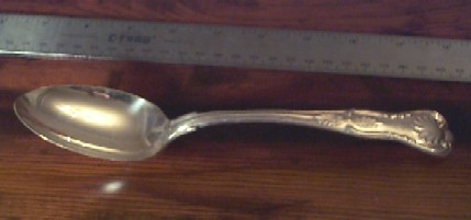 US Navy Silverware Kings Design Serving Spoon