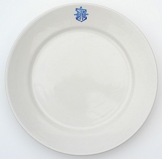 italian navy dinner plate officer's wardroom china ca 1946-1960