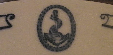 entwined dolphin and anchor topmark