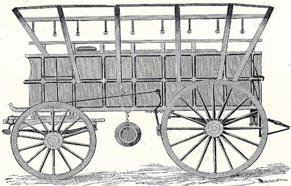 union army civil war ambulance wagon - Tripler