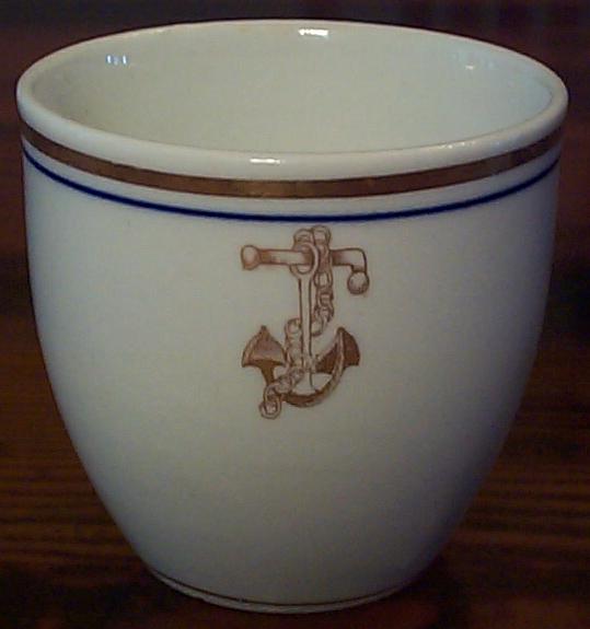 Old Anchor Topmark on Demitasse Cup ca 1900 - 1939