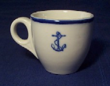 wardroom officer blue fouled anchor, naval china