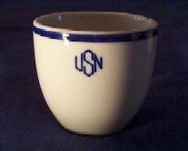 USN, Warrant Officer, nautical dinnerware