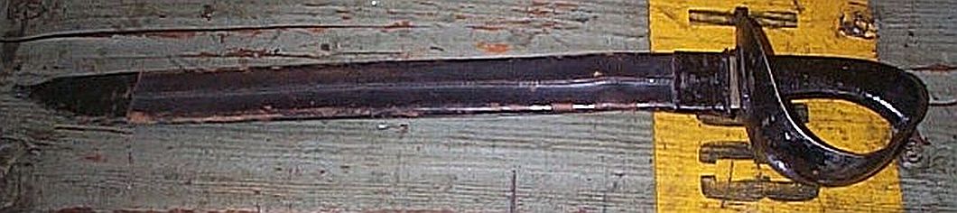 Swedish Naval Cutlass Model M1851 with Leather Scabbard